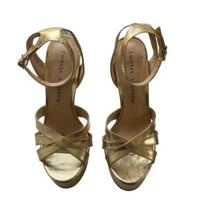 Chinese Laundry Alyssa Gold Metallic Platforms